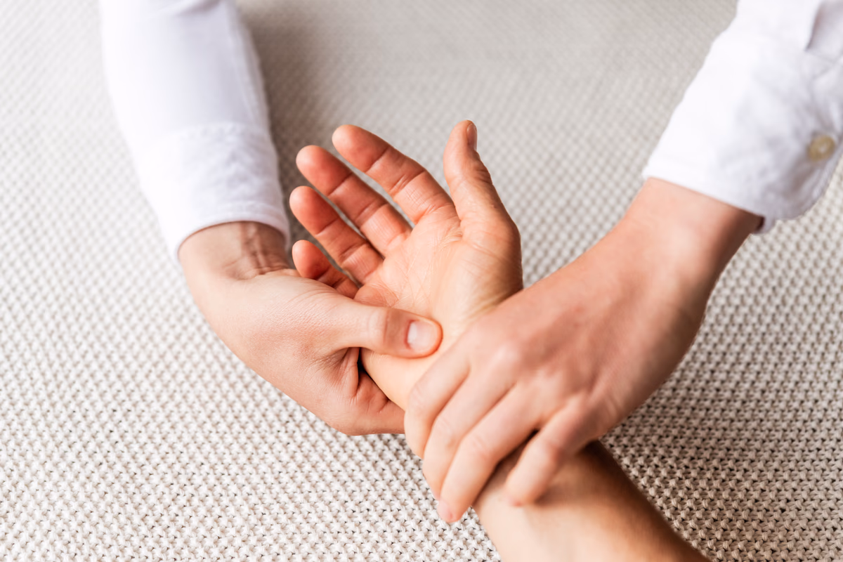 Performing hand